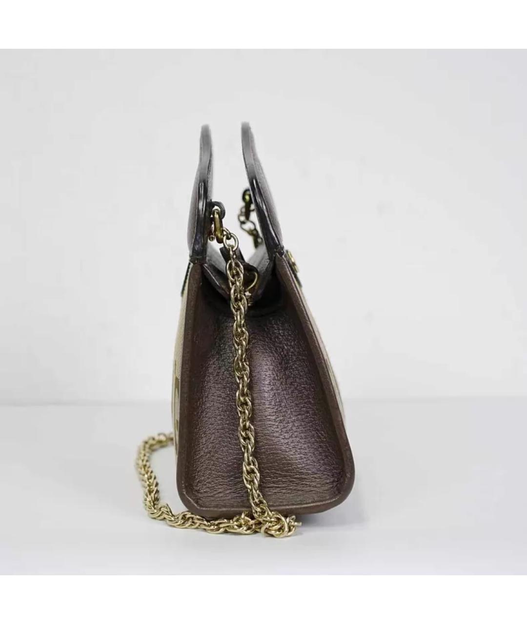 GUCCI Мульти кожаная сумка с короткими ручками, фото 2