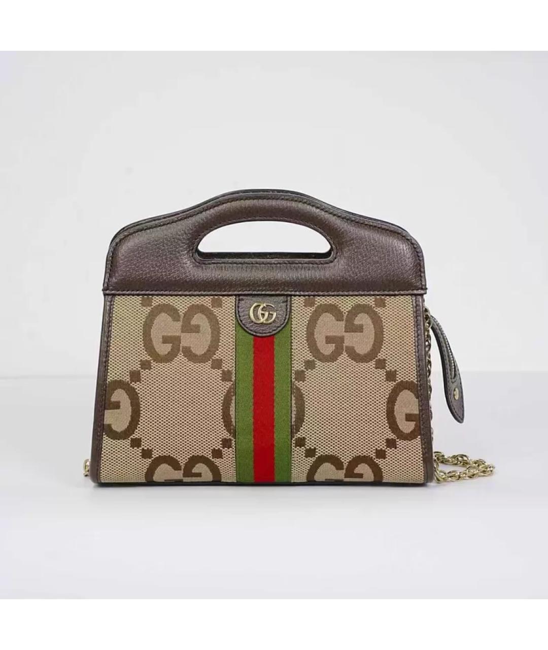 GUCCI Мульти кожаная сумка с короткими ручками, фото 6