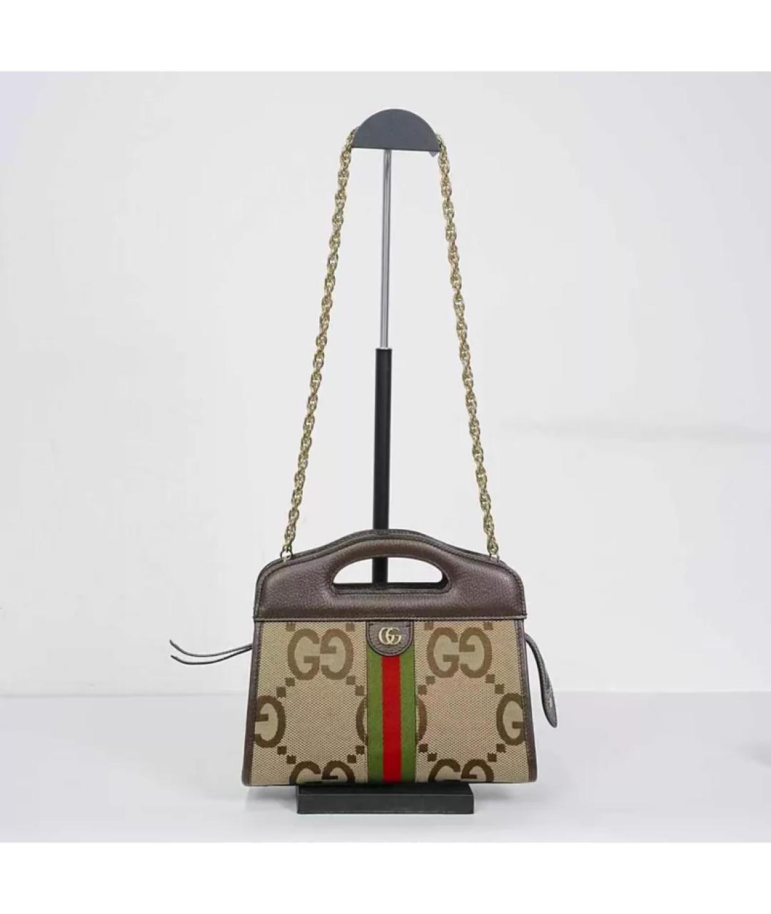 GUCCI Мульти кожаная сумка с короткими ручками, фото 3