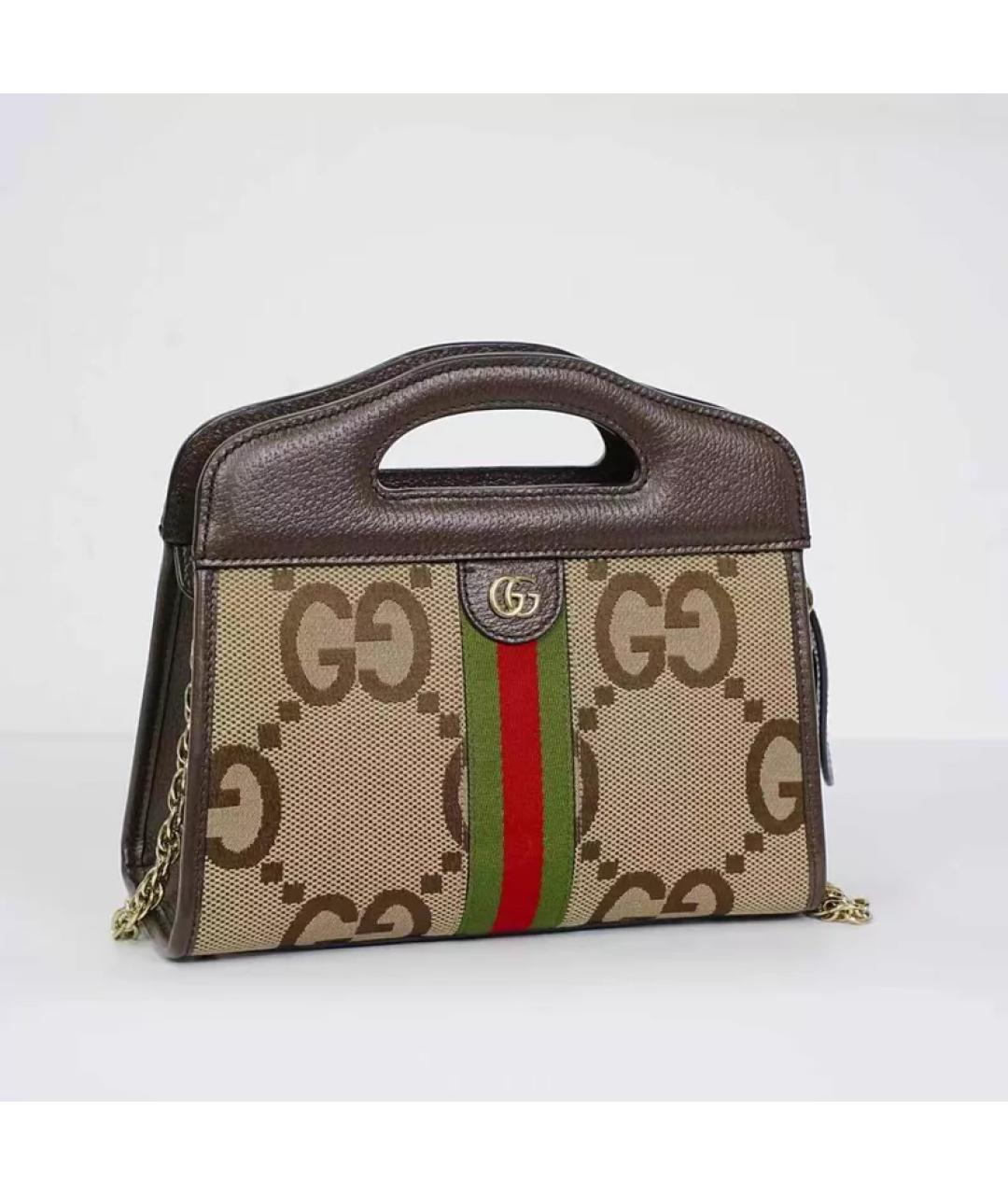 GUCCI Мульти кожаная сумка с короткими ручками, фото 4