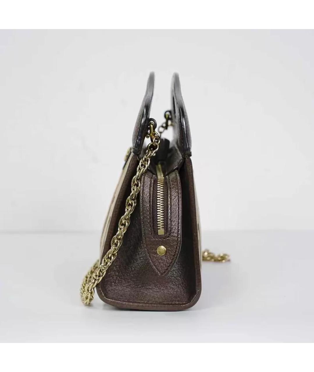 GUCCI Мульти кожаная сумка с короткими ручками, фото 5