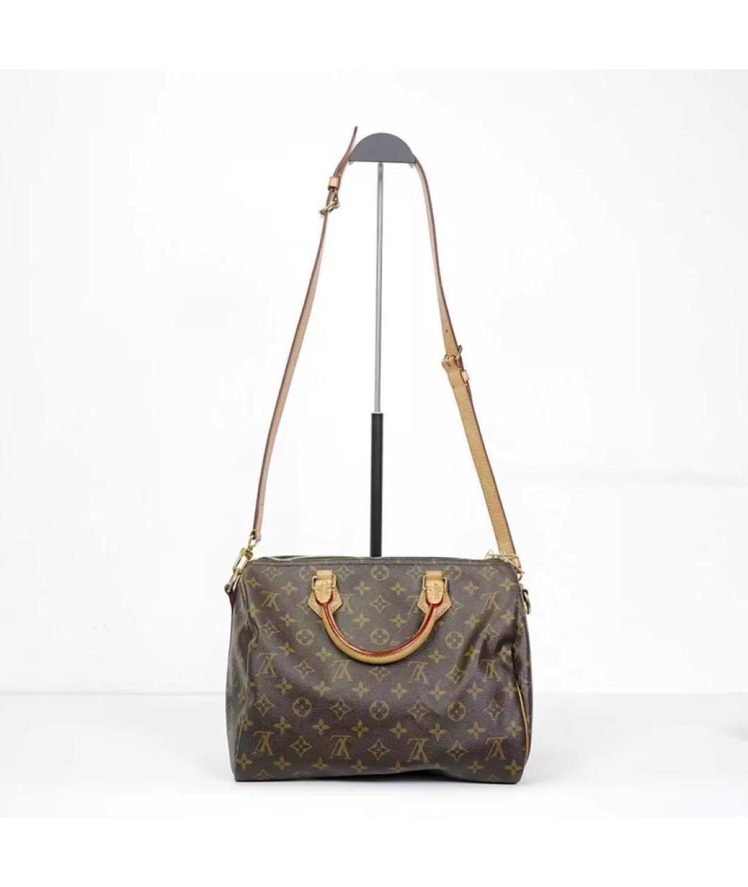 LOUIS VUITTON Коричневая сумка с короткими ручками, фото 2