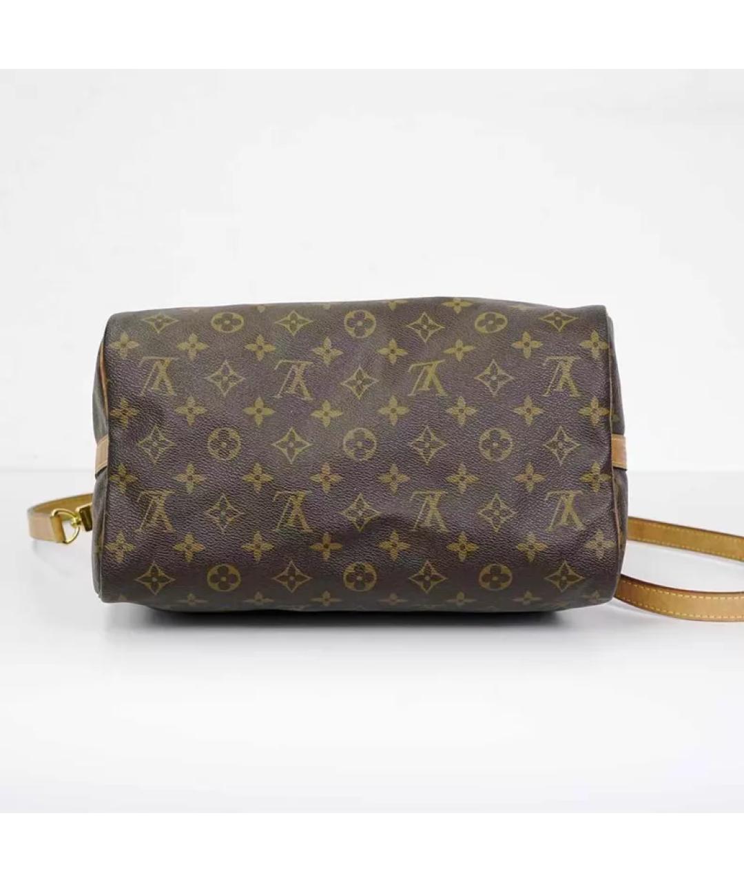 LOUIS VUITTON Коричневая сумка с короткими ручками, фото 3