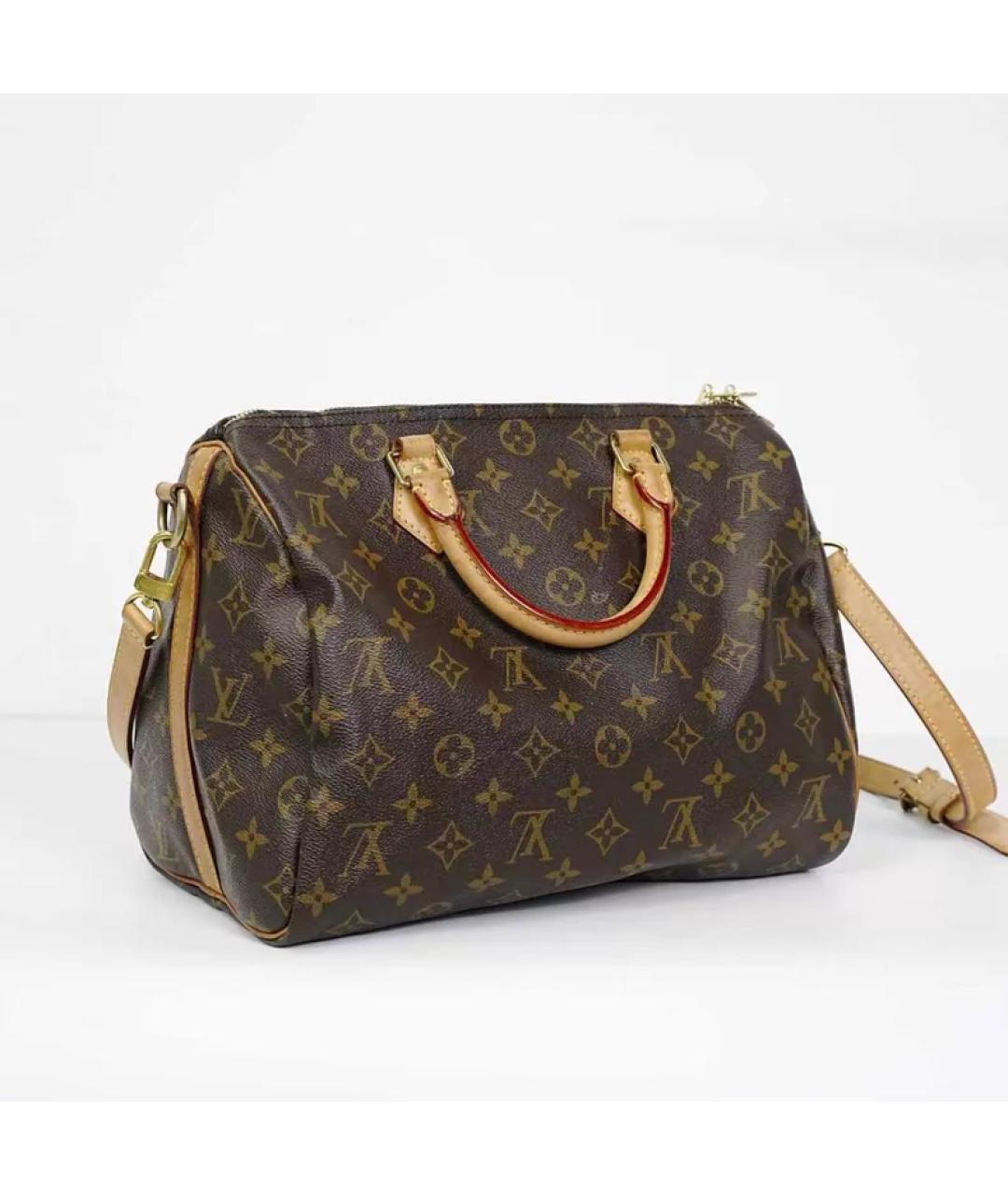 LOUIS VUITTON Коричневая сумка с короткими ручками, фото 6