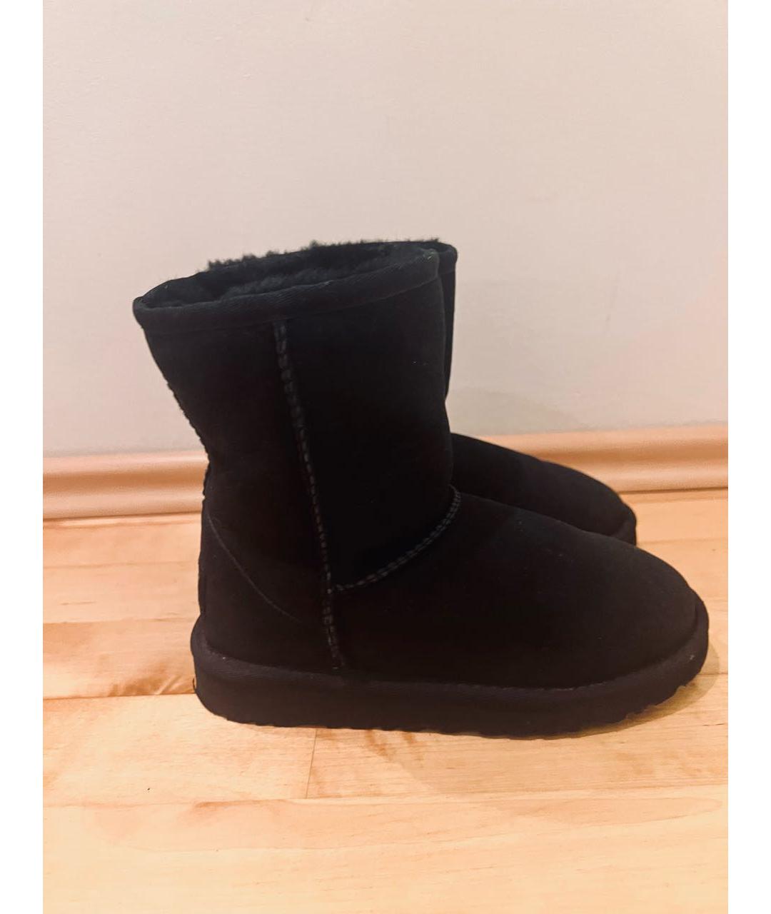 UGG AUSTRALIA KIDS Черные замшевые сапоги, фото 5