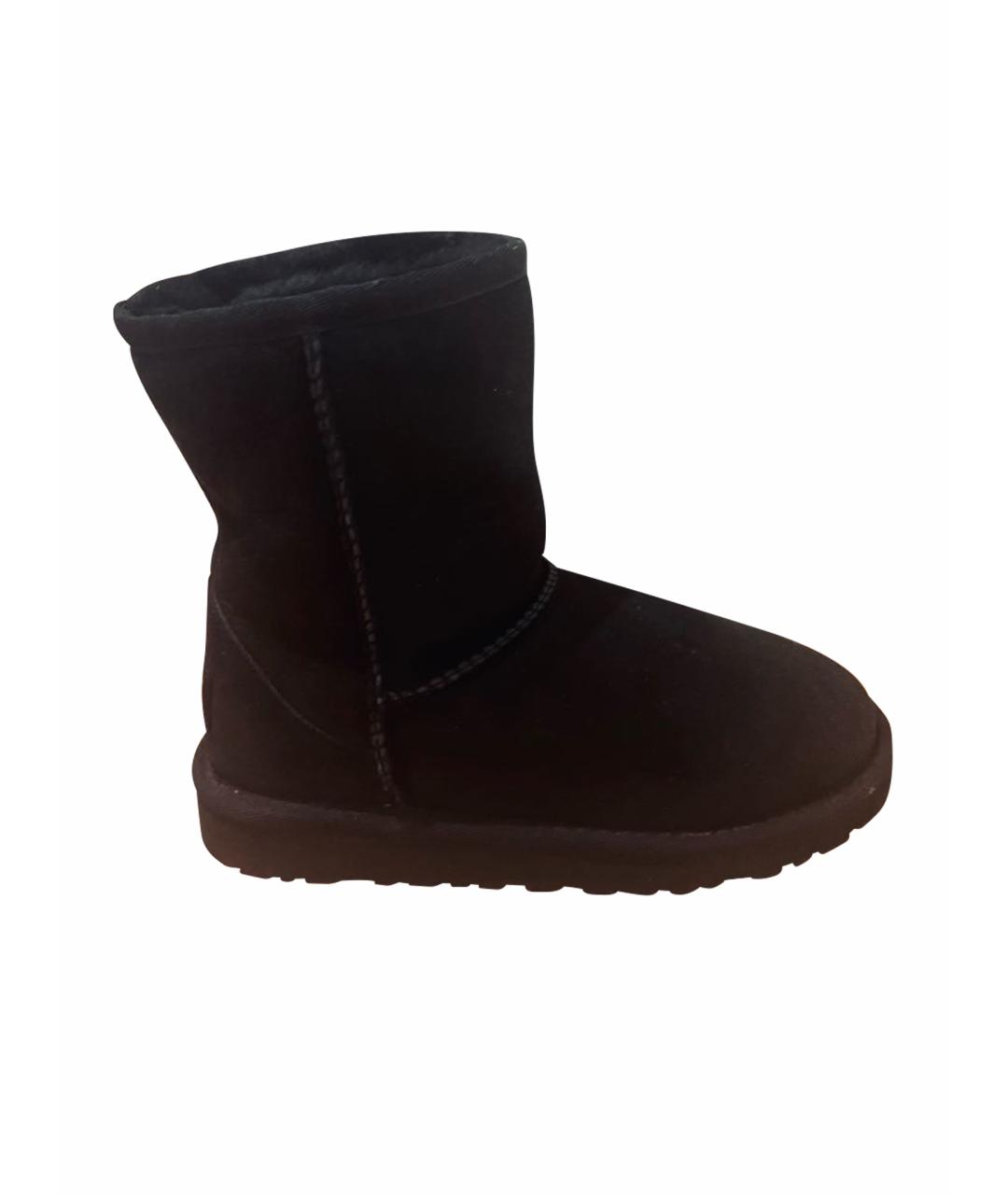 UGG AUSTRALIA KIDS Черные замшевые сапоги, фото 1