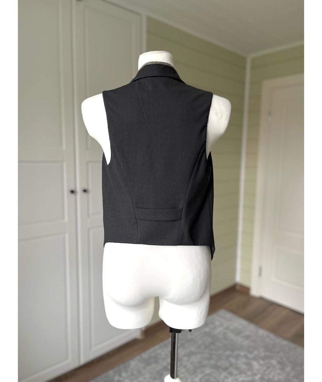 BRUNELLO CUCINELLI Серый шерстяной жилет, фото 2