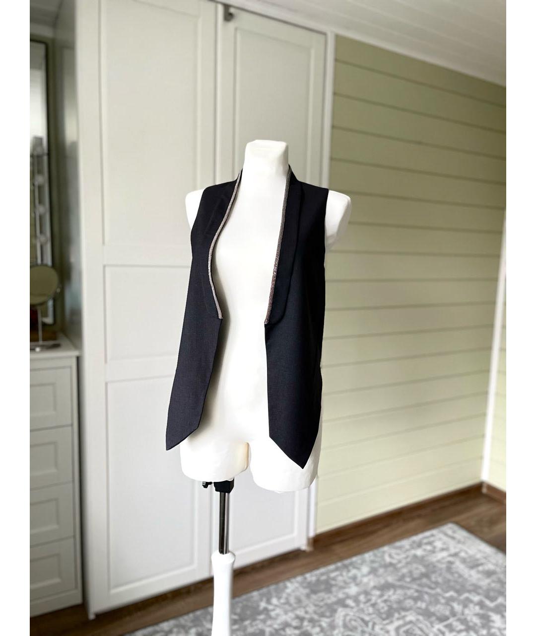 BRUNELLO CUCINELLI Серый шерстяной жилет, фото 9