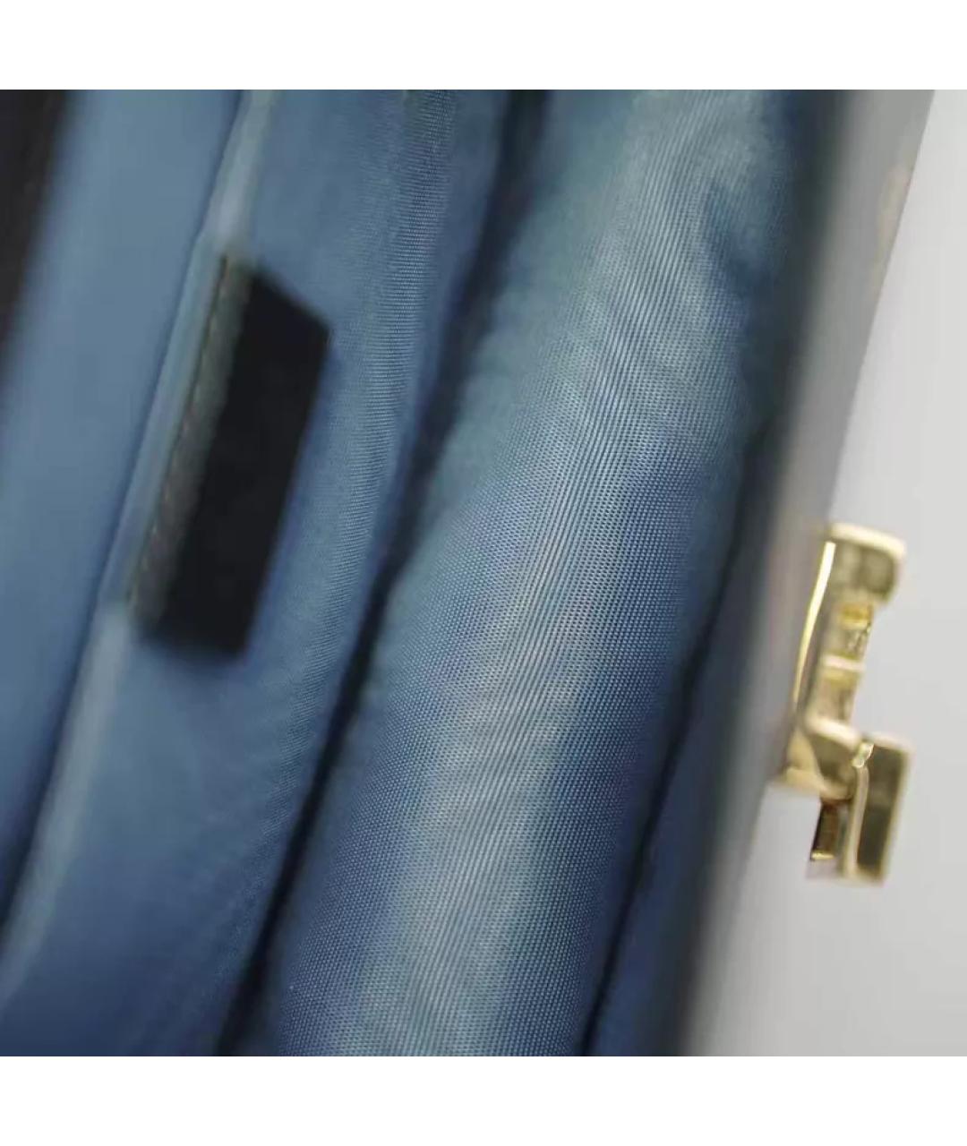 GUCCI Черная кожаная сумка с короткими ручками, фото 8