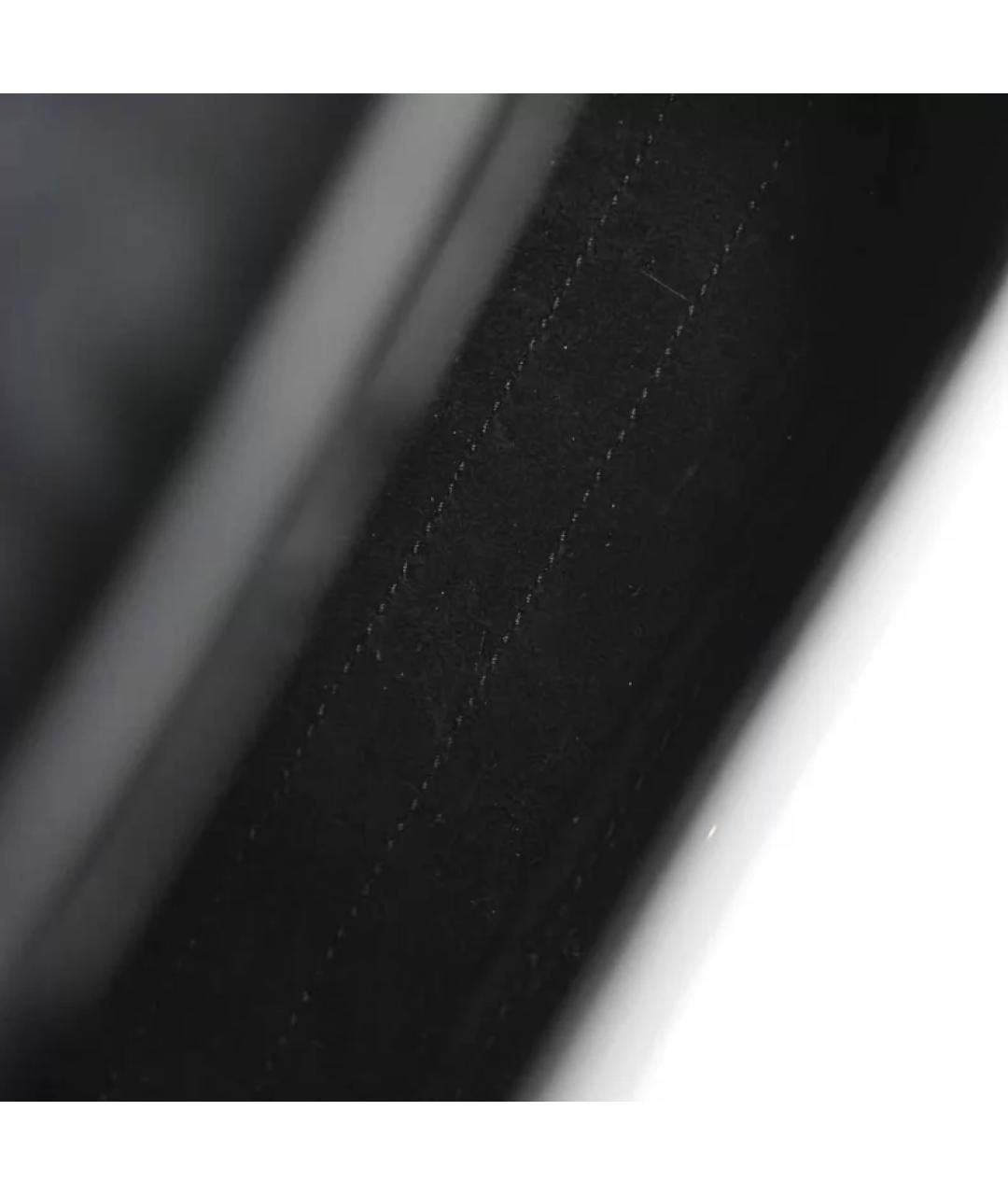 CHRISTIAN DIOR Черная кожаная сумка с короткими ручками, фото 8