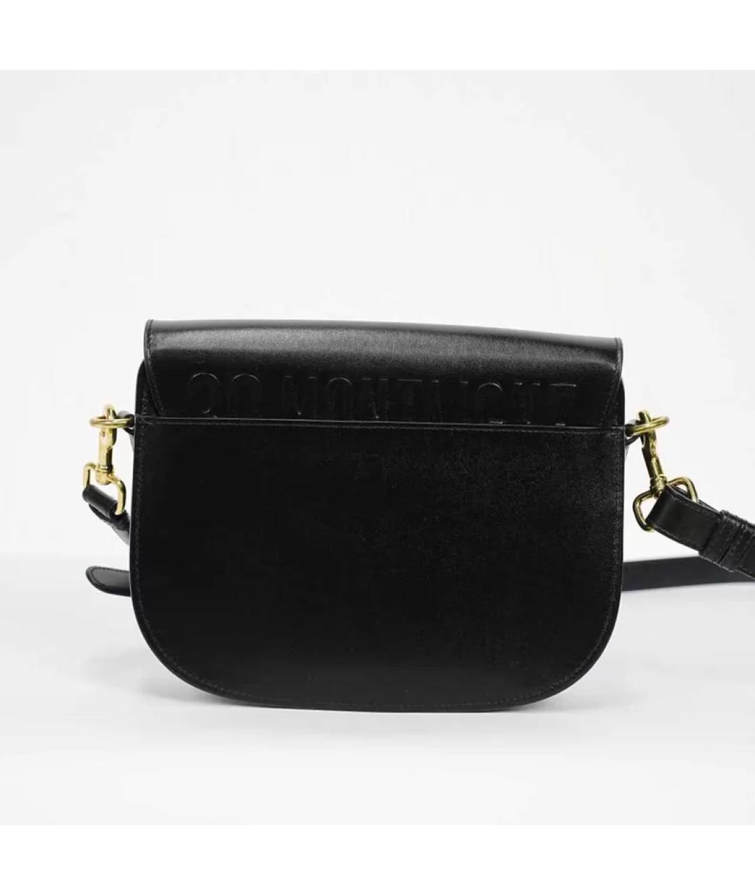 CHRISTIAN DIOR Черная кожаная сумка с короткими ручками, фото 6