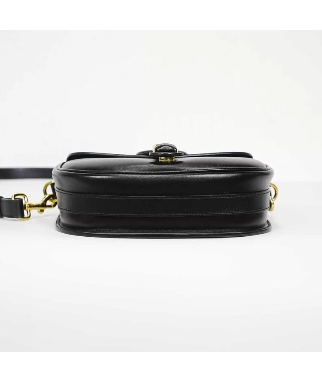 CHRISTIAN DIOR Черная кожаная сумка с короткими ручками, фото 4