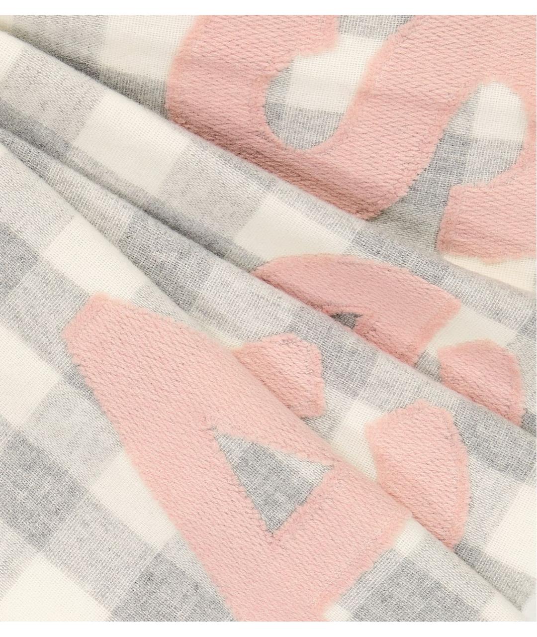 ACNE STUDIOS Серый шерстяной шарф, фото 4