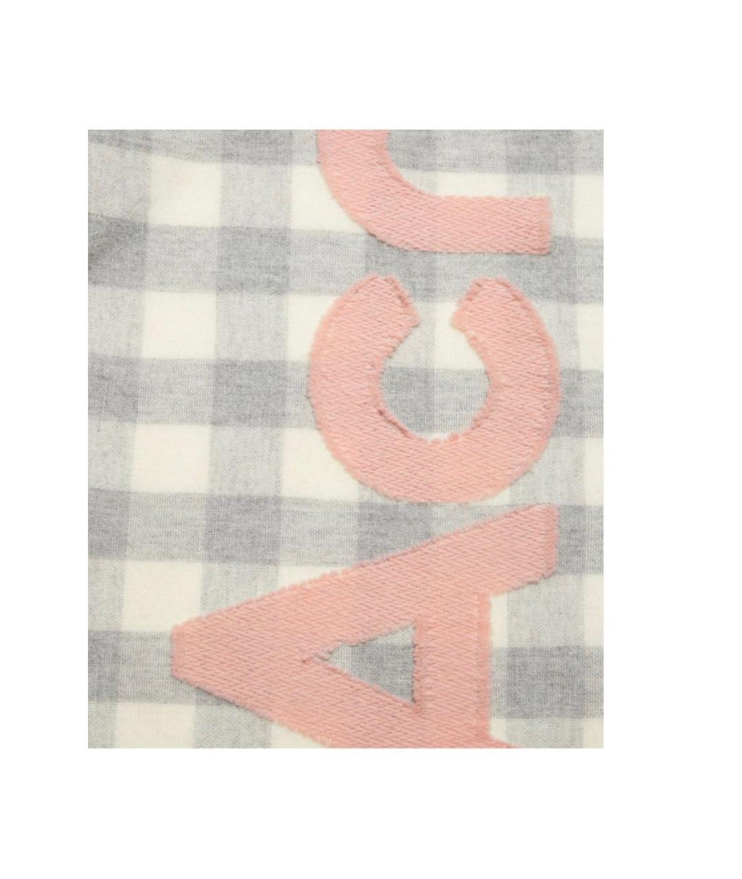 ACNE STUDIOS Серый шерстяной шарф, фото 3