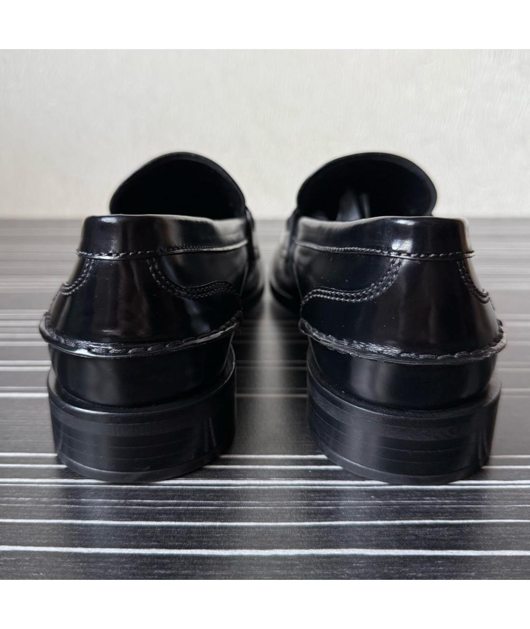 PRADA Черные лоферы из лакированной кожи, фото 5