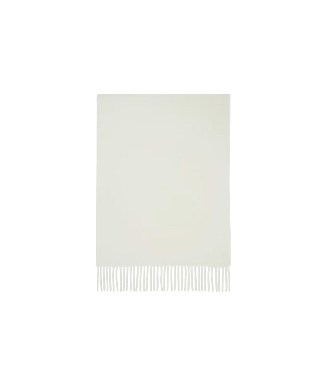 ACNE STUDIOS Белый шерстяной шарф, фото 2