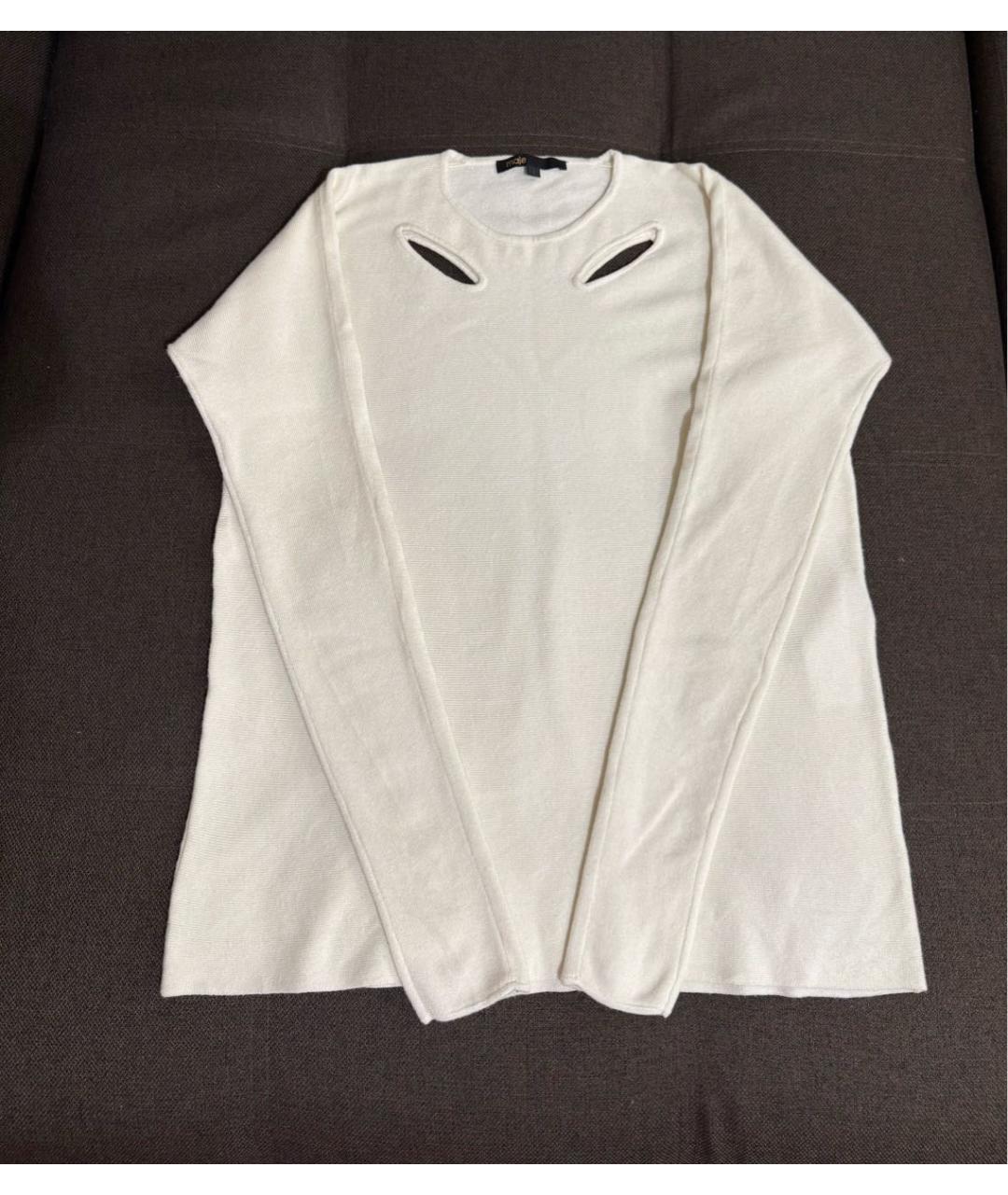 MAJE Бежевый вискозный джемпер / свитер, фото 7