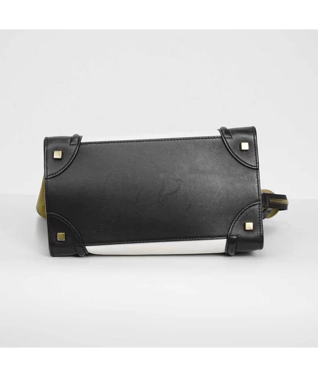 CELINE Мульти кожаная сумка с короткими ручками, фото 4