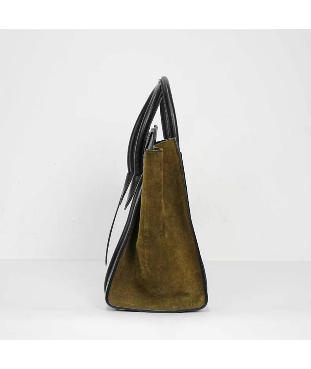 CELINE Мульти кожаная сумка с короткими ручками, фото 7