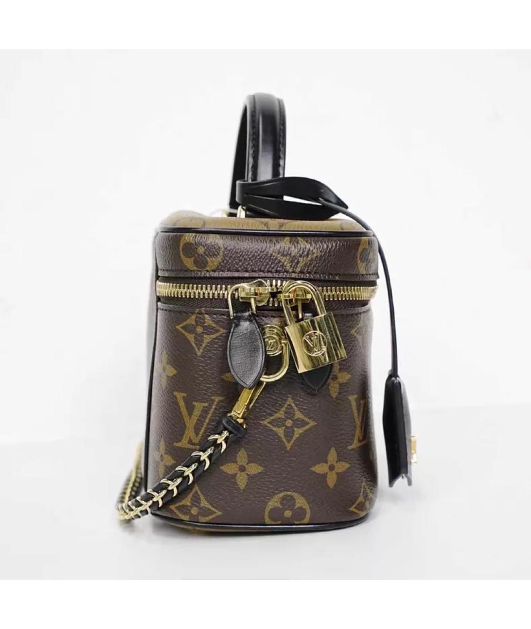 LOUIS VUITTON Коричневая сумка с короткими ручками, фото 3