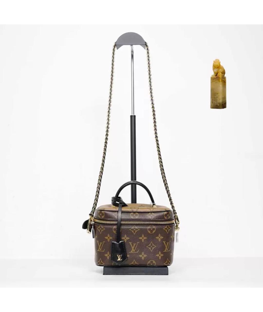 LOUIS VUITTON Коричневая сумка с короткими ручками, фото 9