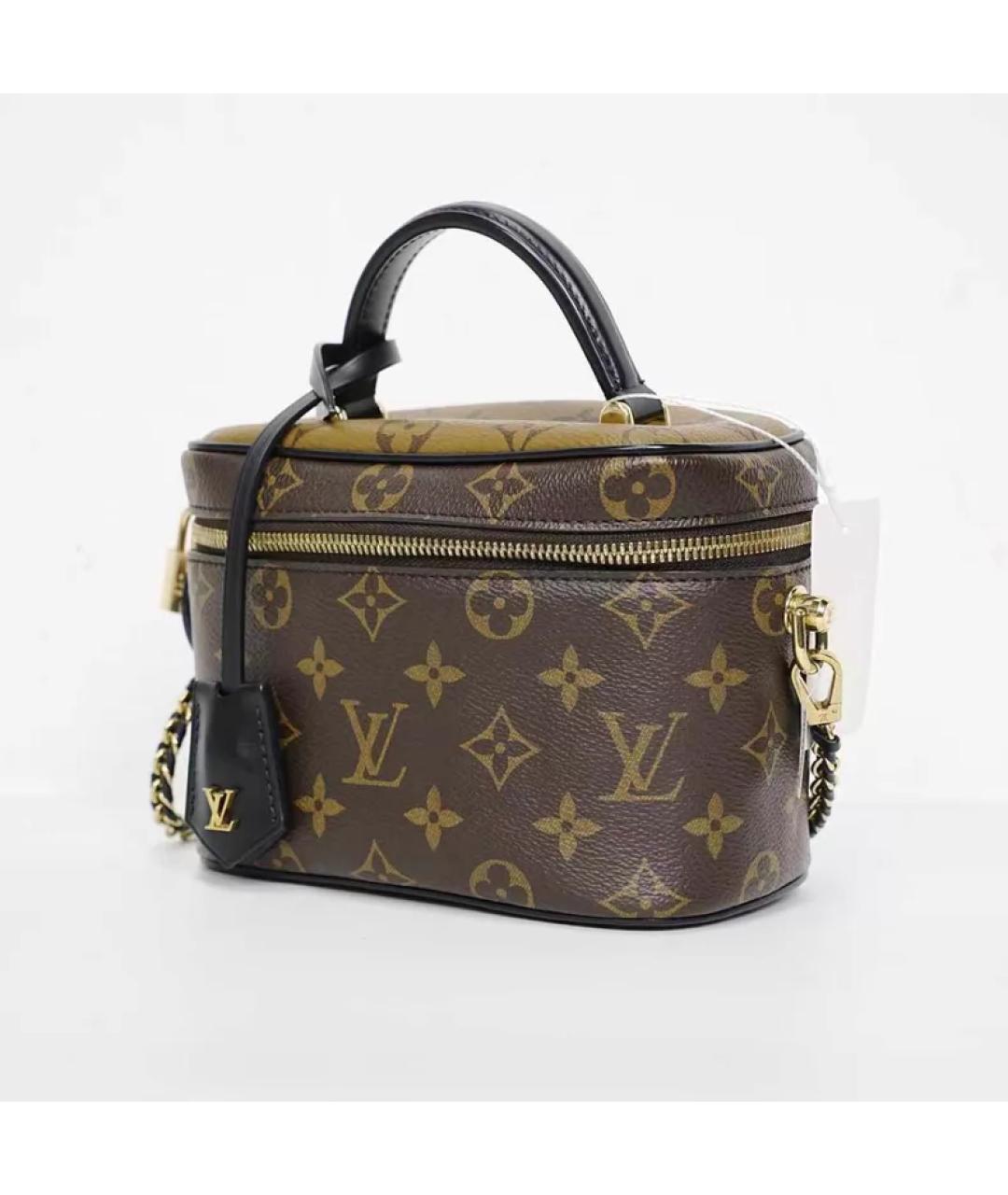 LOUIS VUITTON Коричневая сумка с короткими ручками, фото 2