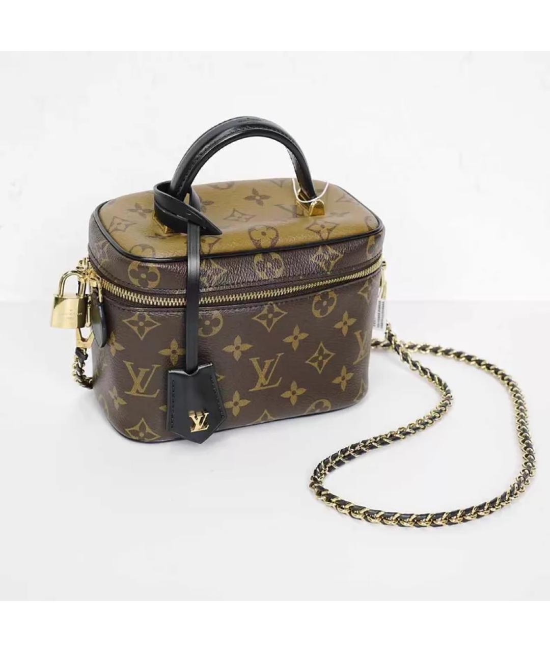 LOUIS VUITTON Коричневая сумка с короткими ручками, фото 7