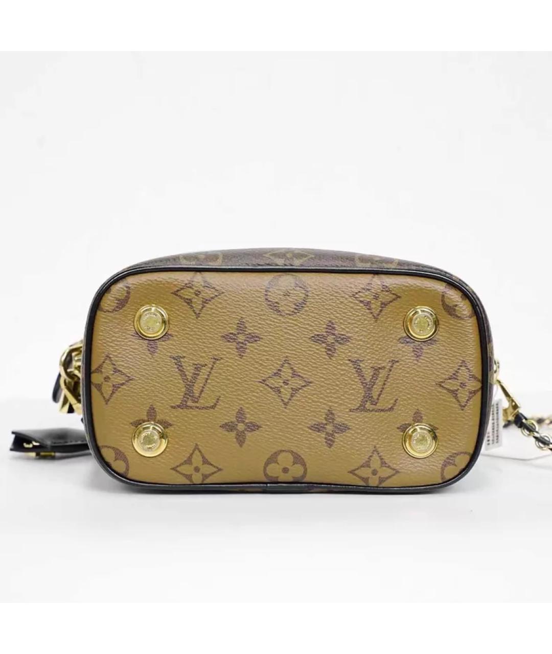 LOUIS VUITTON Коричневая сумка с короткими ручками, фото 4