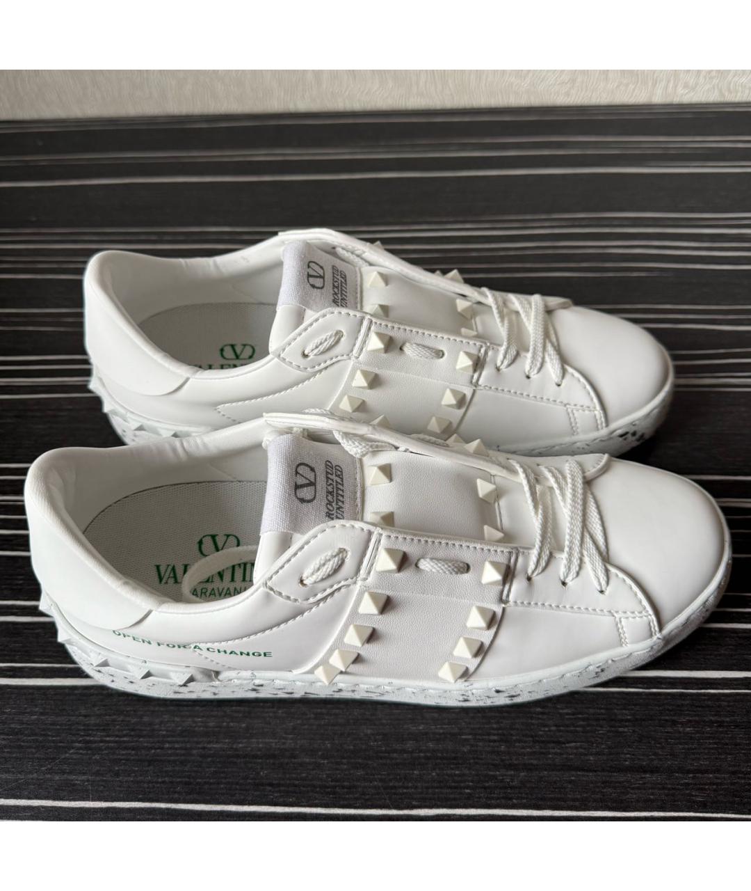 VALENTINO Белые кожаные кеды, фото 2