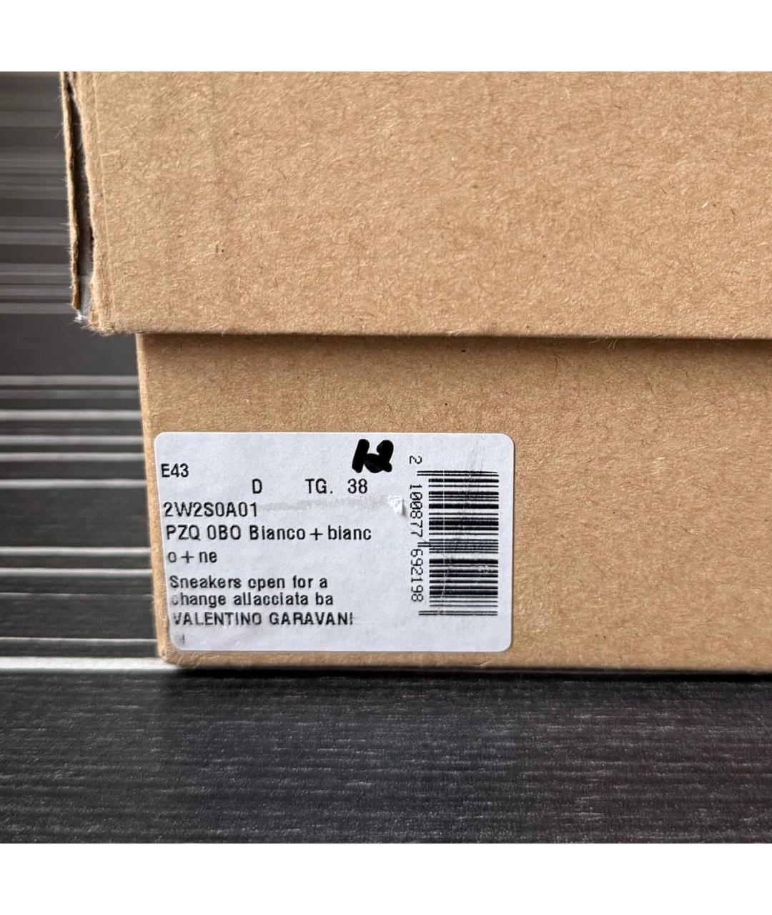 VALENTINO Белые кожаные кеды, фото 8