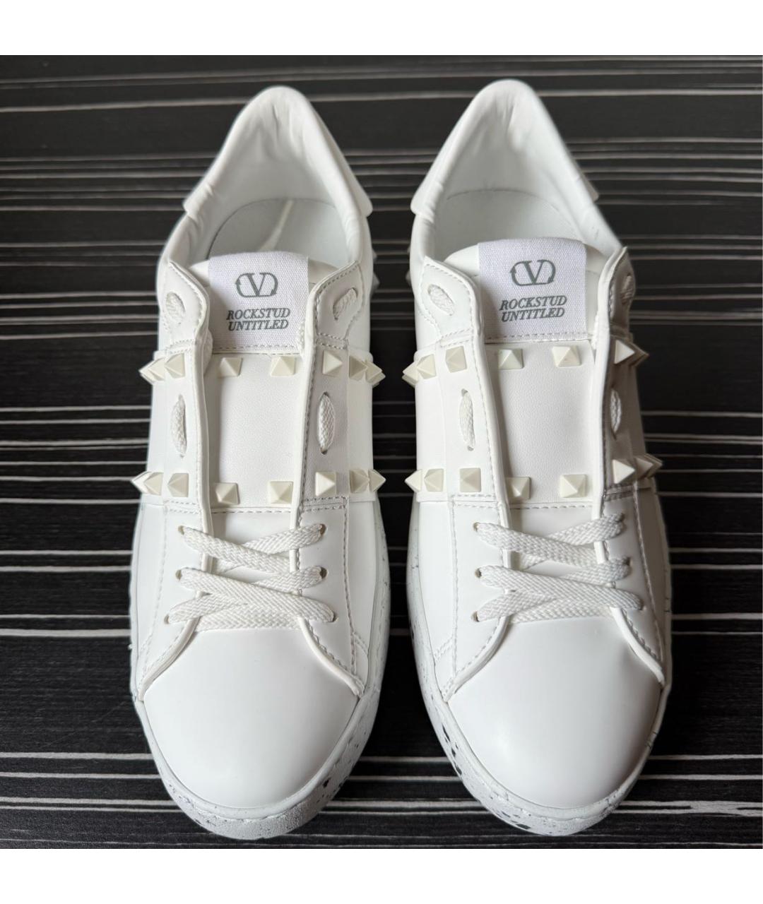 VALENTINO Белые кожаные кеды, фото 3
