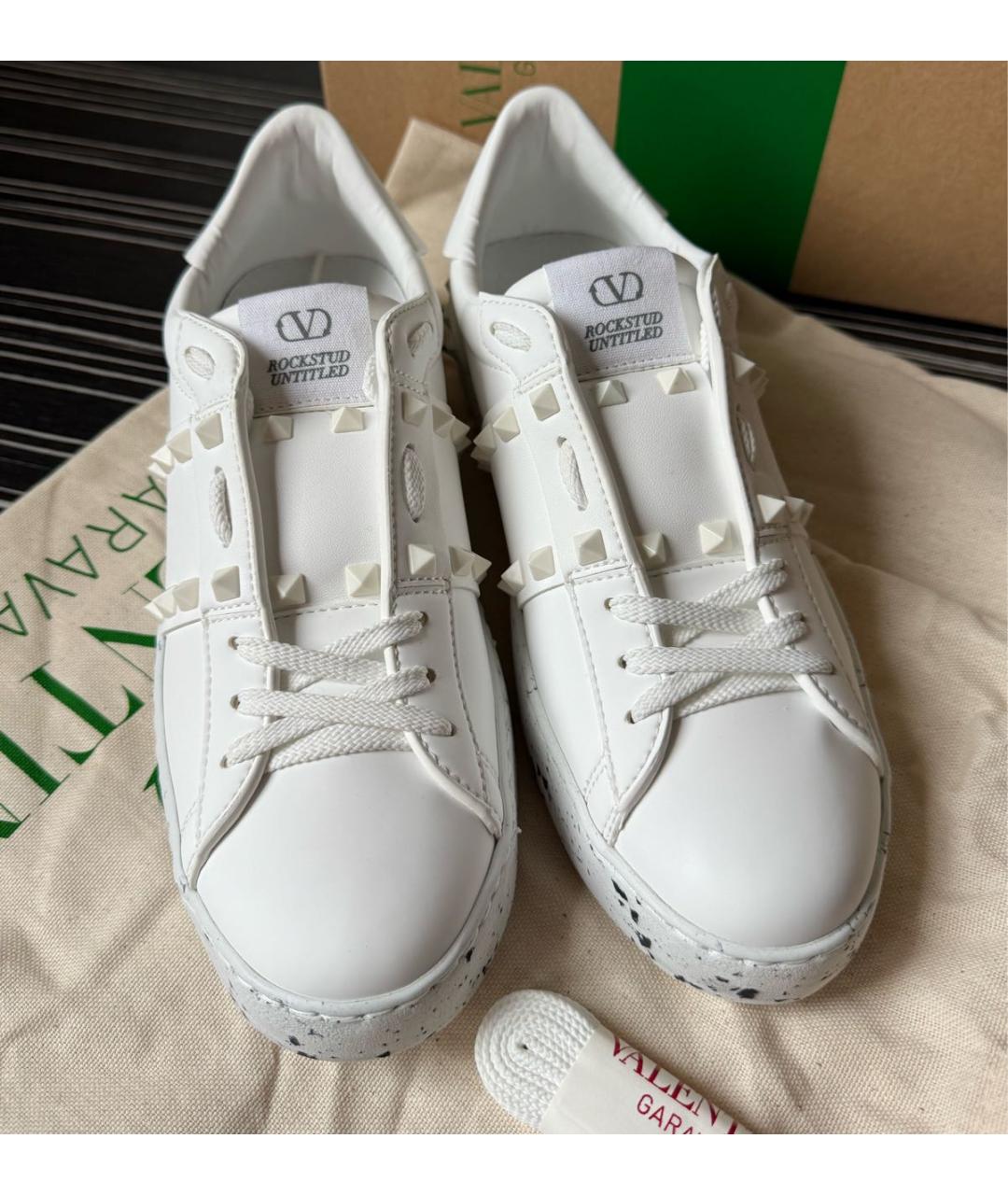 VALENTINO Белые кожаные кеды, фото 7