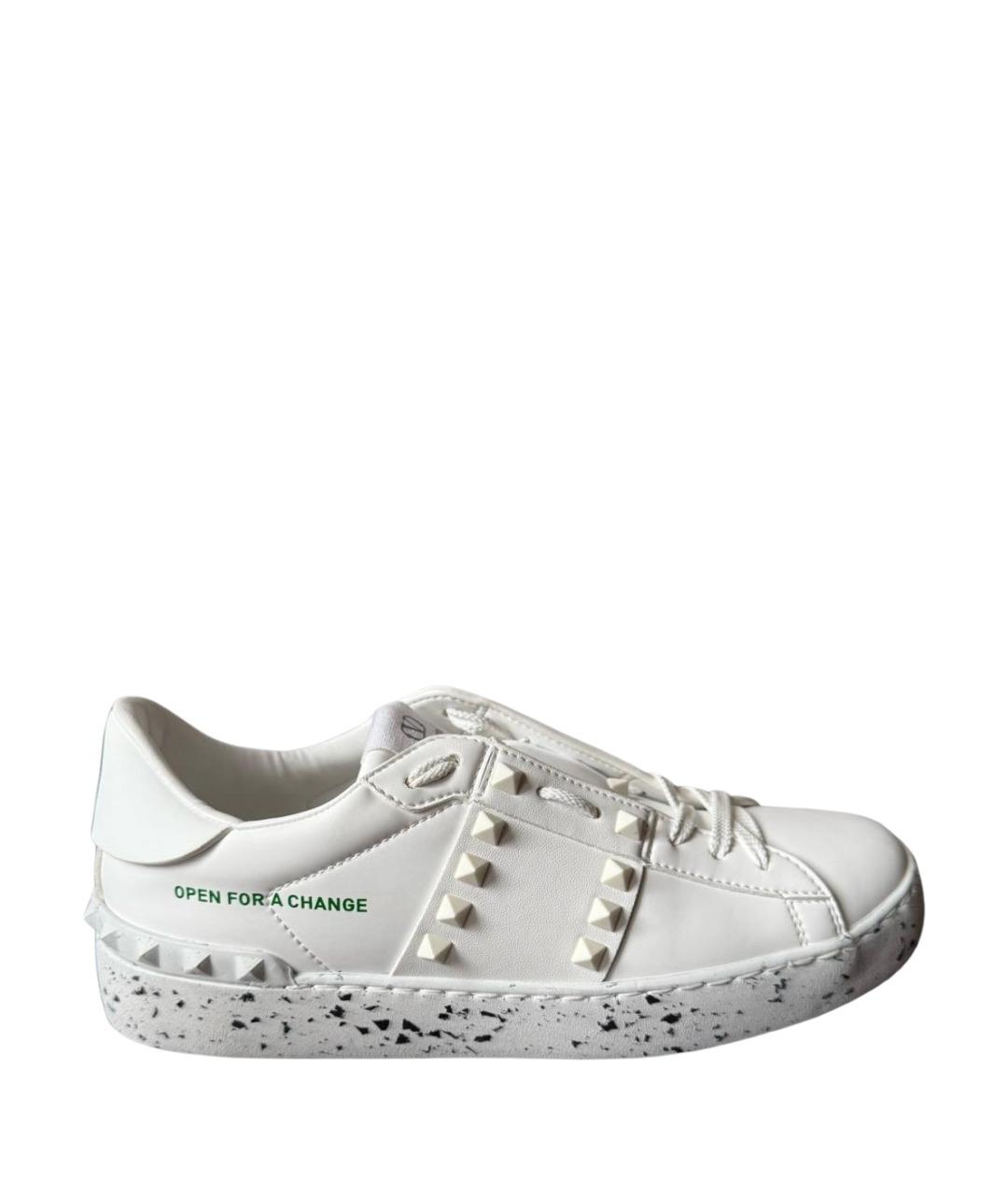 VALENTINO Белые кожаные кеды, фото 1