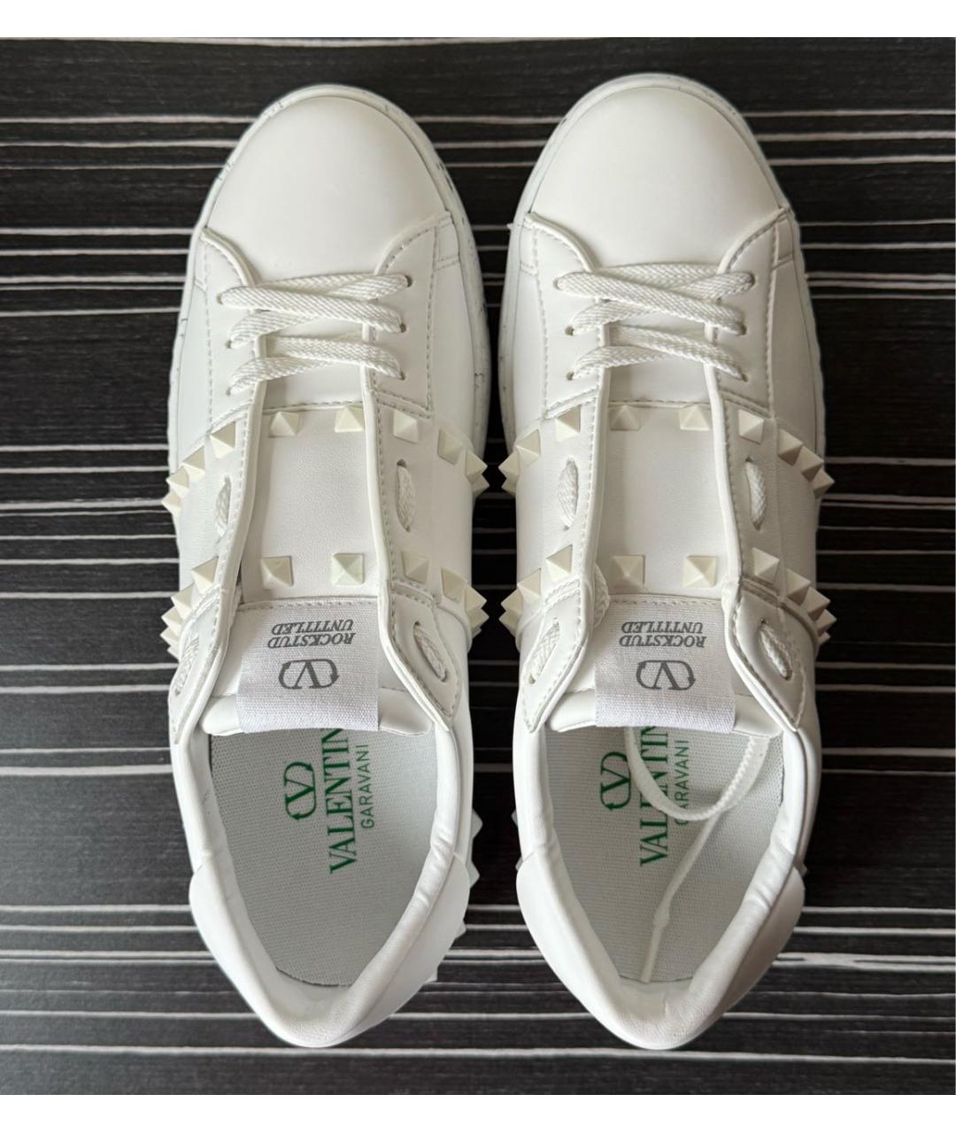 VALENTINO Белые кожаные кеды, фото 4