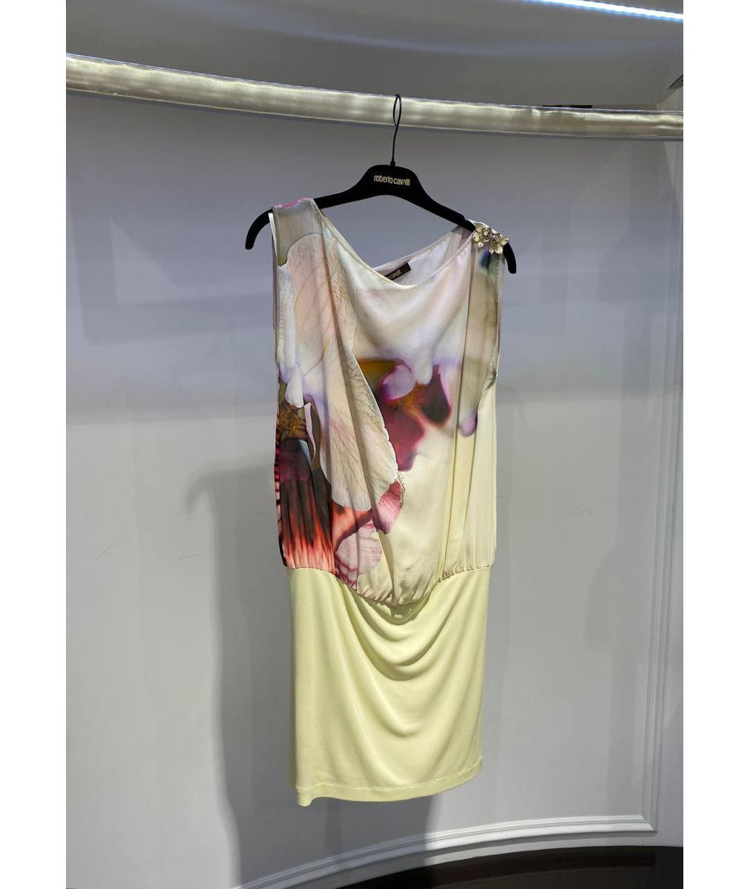 ROBERTO CAVALLI Мульти вискозное платье, фото 2