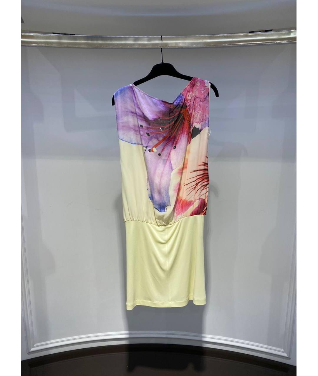 ROBERTO CAVALLI Мульти вискозное платье, фото 3