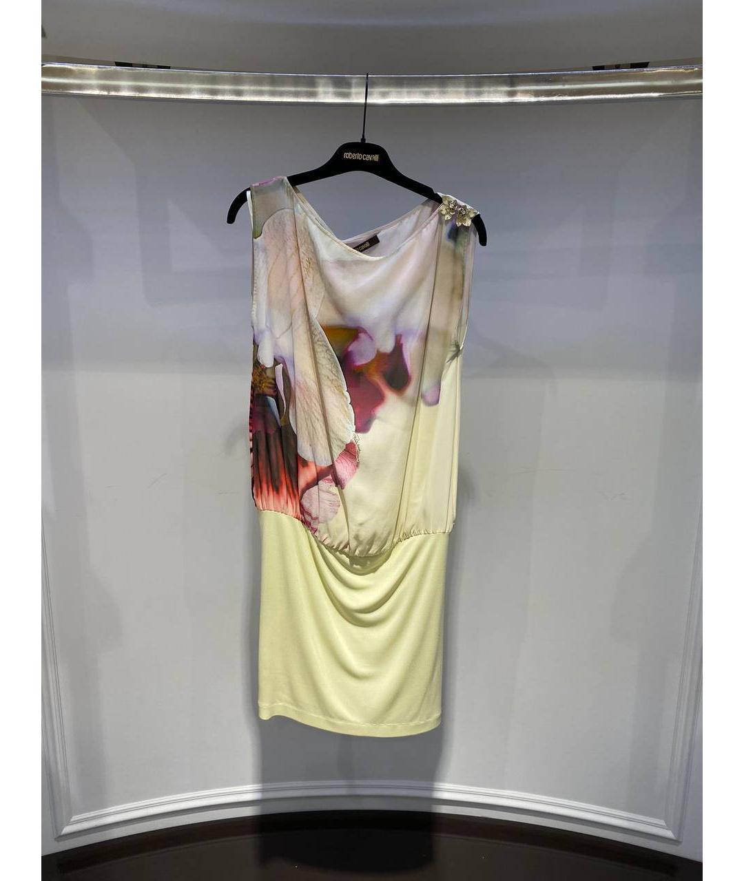 ROBERTO CAVALLI Мульти вискозное платье, фото 4