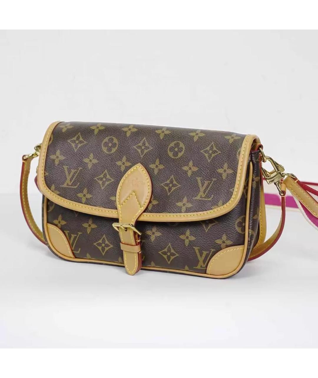 LOUIS VUITTON Коричневая сумка с короткими ручками, фото 3