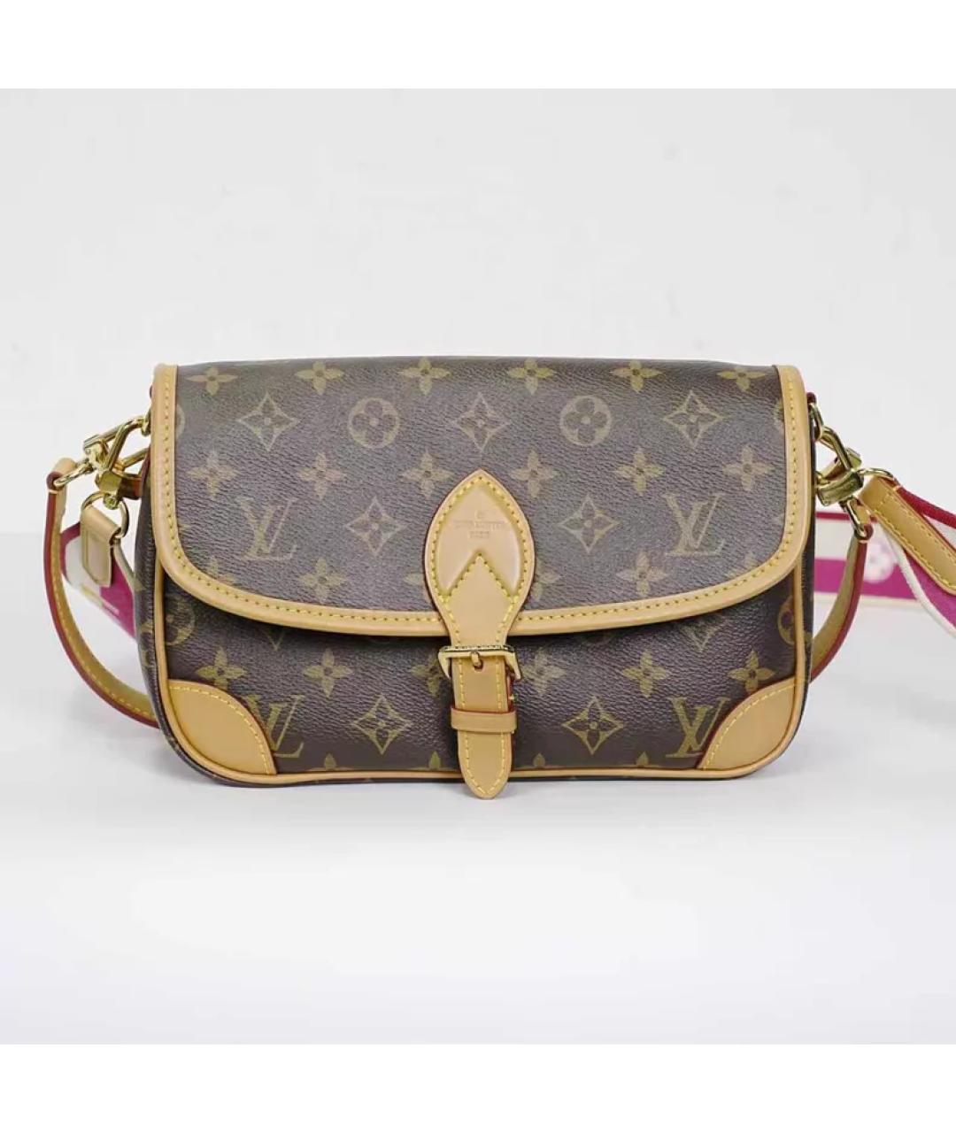 LOUIS VUITTON Коричневая сумка с короткими ручками, фото 2