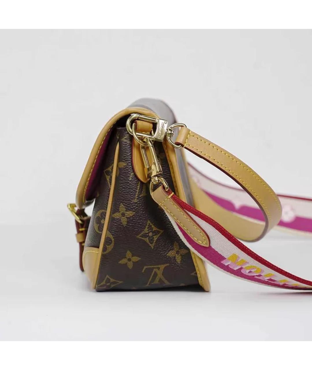 LOUIS VUITTON Коричневая сумка с короткими ручками, фото 6