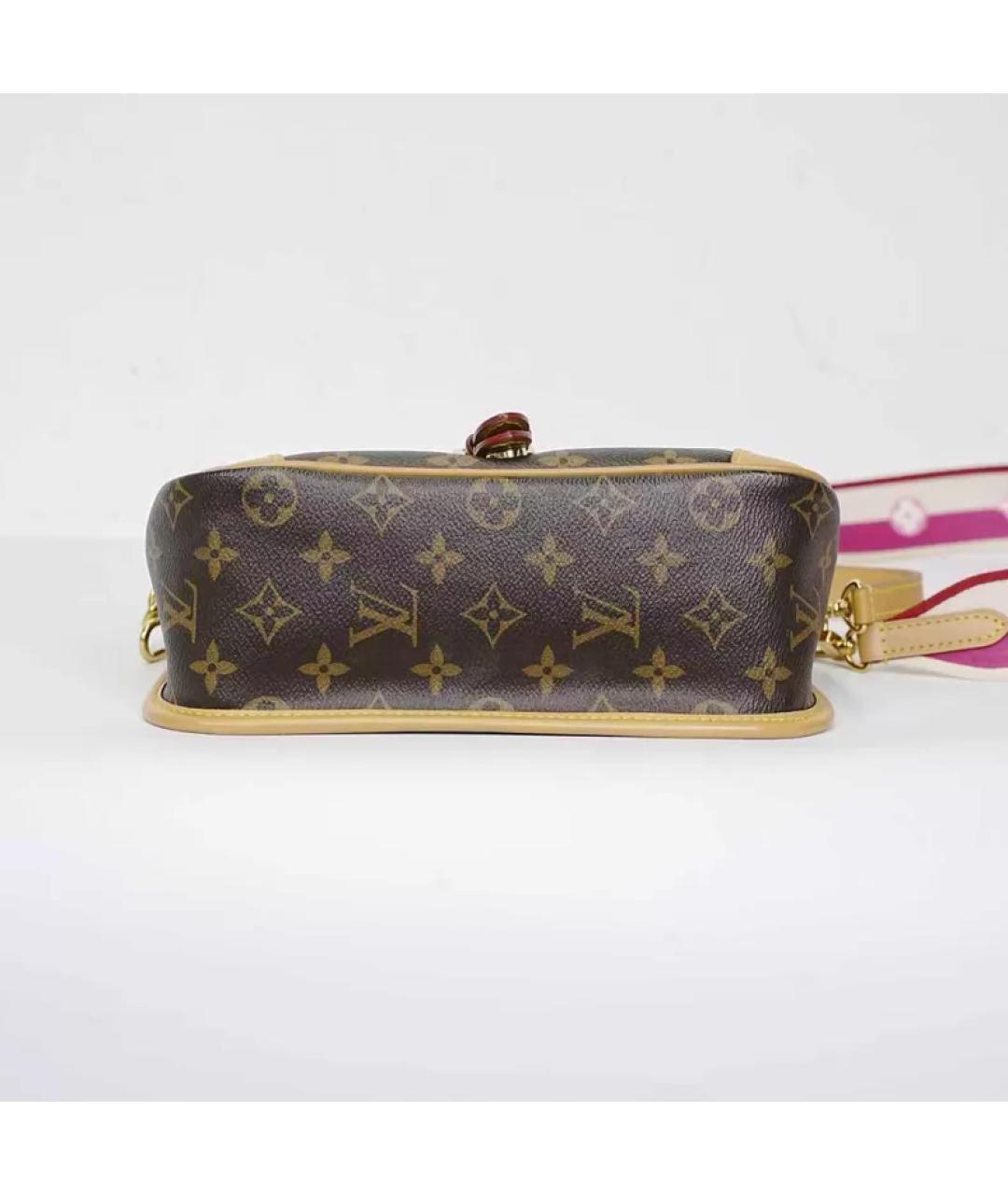 LOUIS VUITTON Коричневая сумка с короткими ручками, фото 7