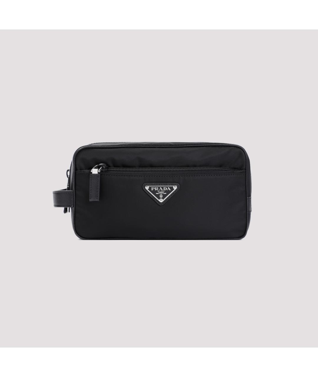 PRADA Черная синтетическая косметичка, фото 3