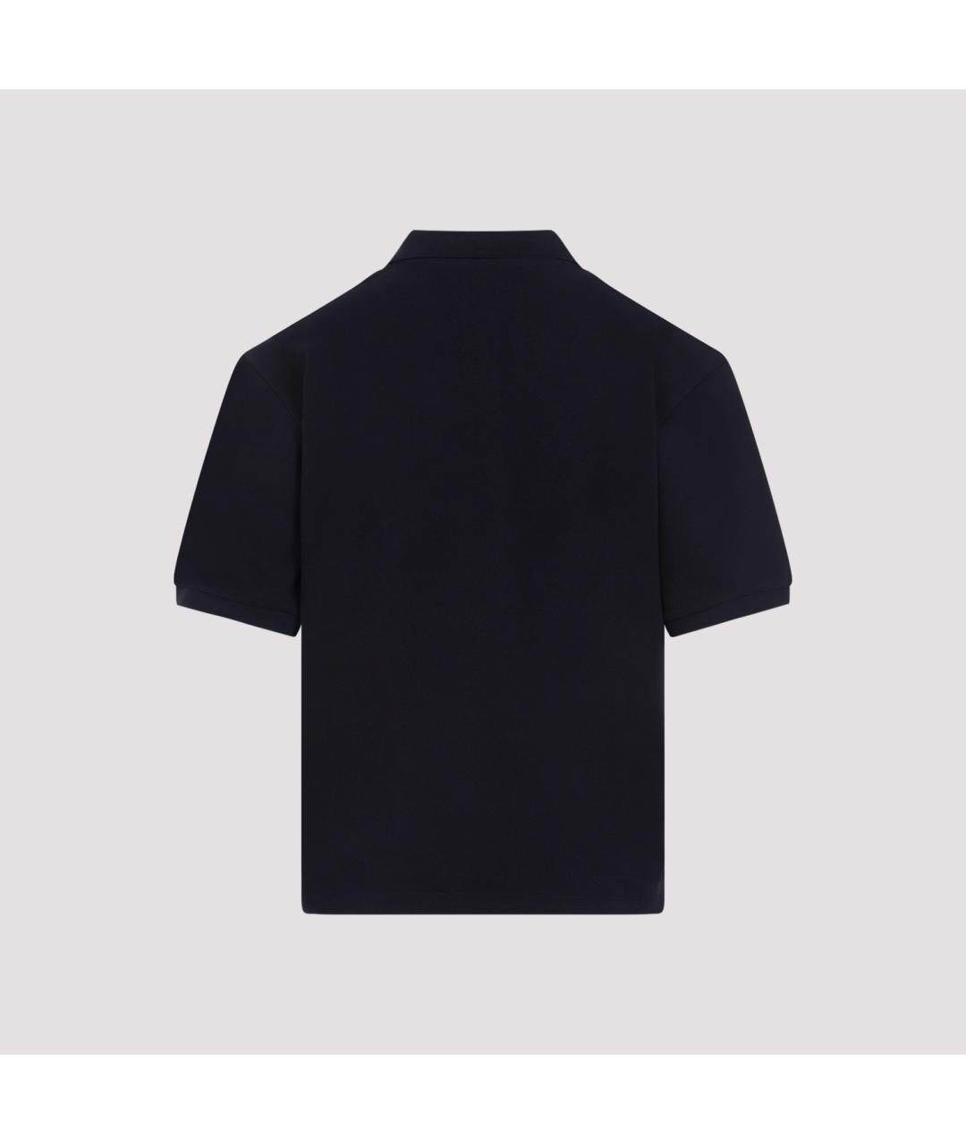 MIU MIU Темно-синяя хлопковая футболка, фото 4