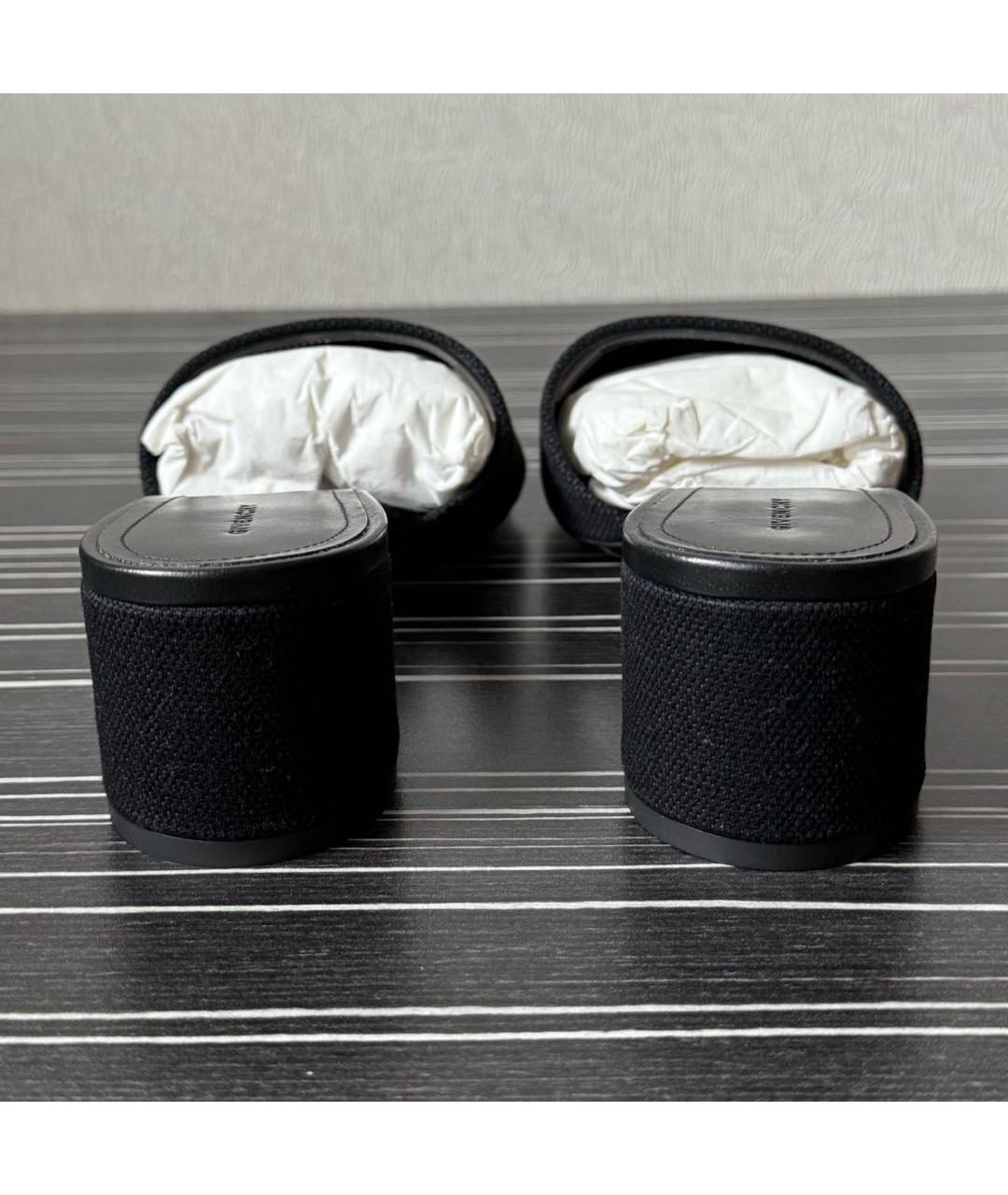 GIVENCHY Черные текстильные мюли, фото 4