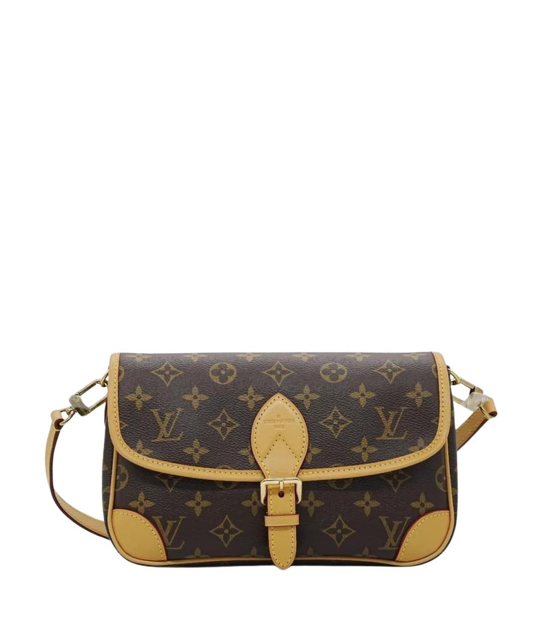 LOUIS VUITTON Коричневая сумка с короткими ручками, фото 1