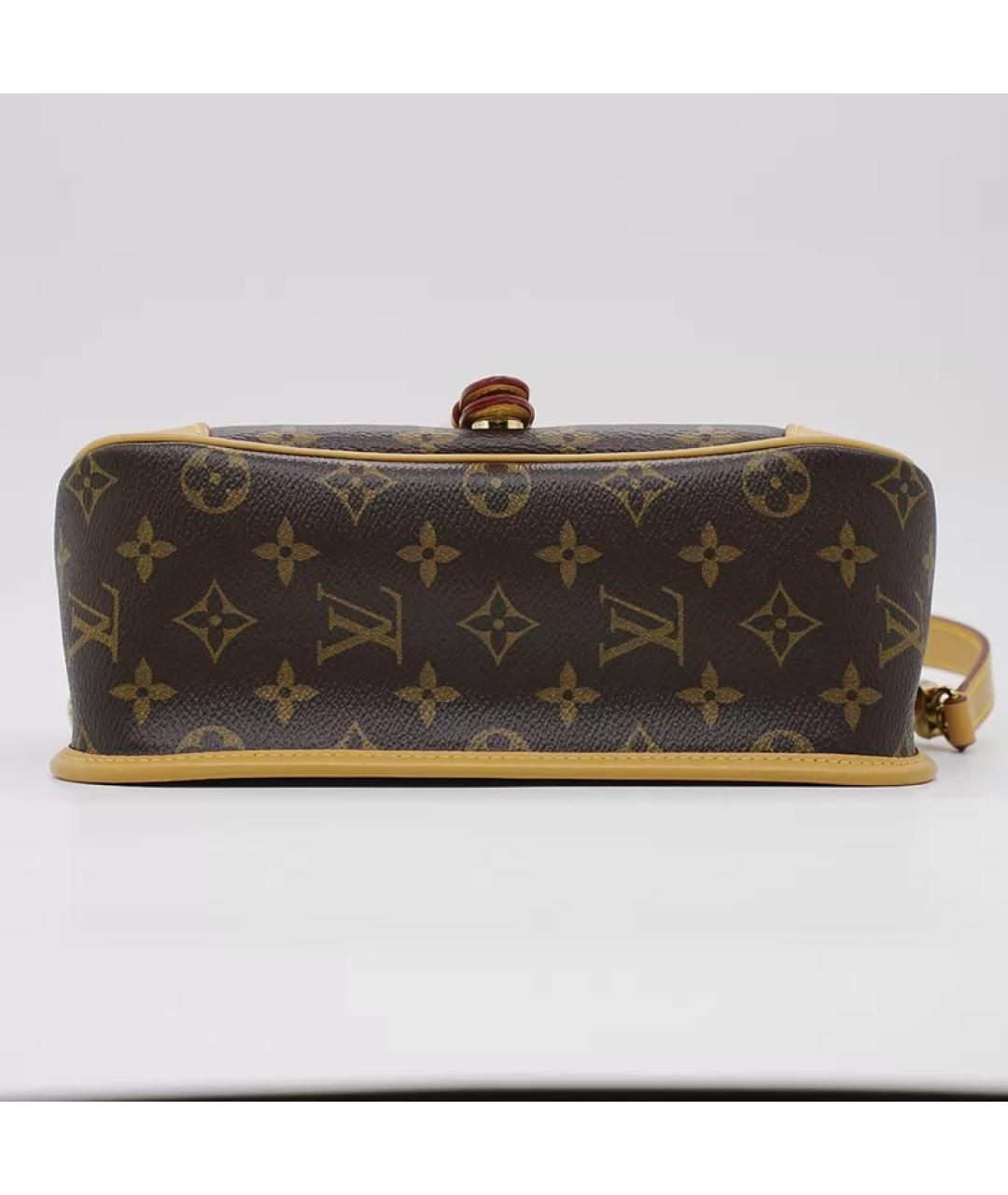 LOUIS VUITTON Коричневая сумка с короткими ручками, фото 4