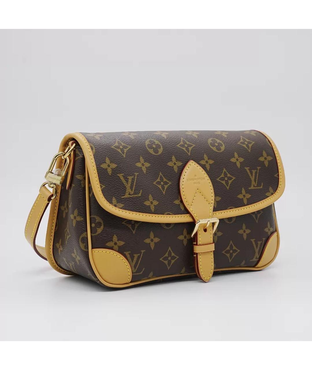 LOUIS VUITTON Коричневая сумка с короткими ручками, фото 6