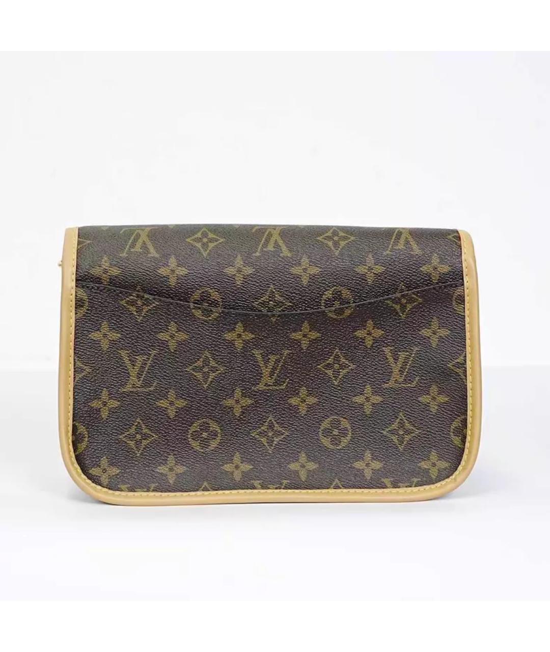 LOUIS VUITTON Коричневая сумка с короткими ручками, фото 5