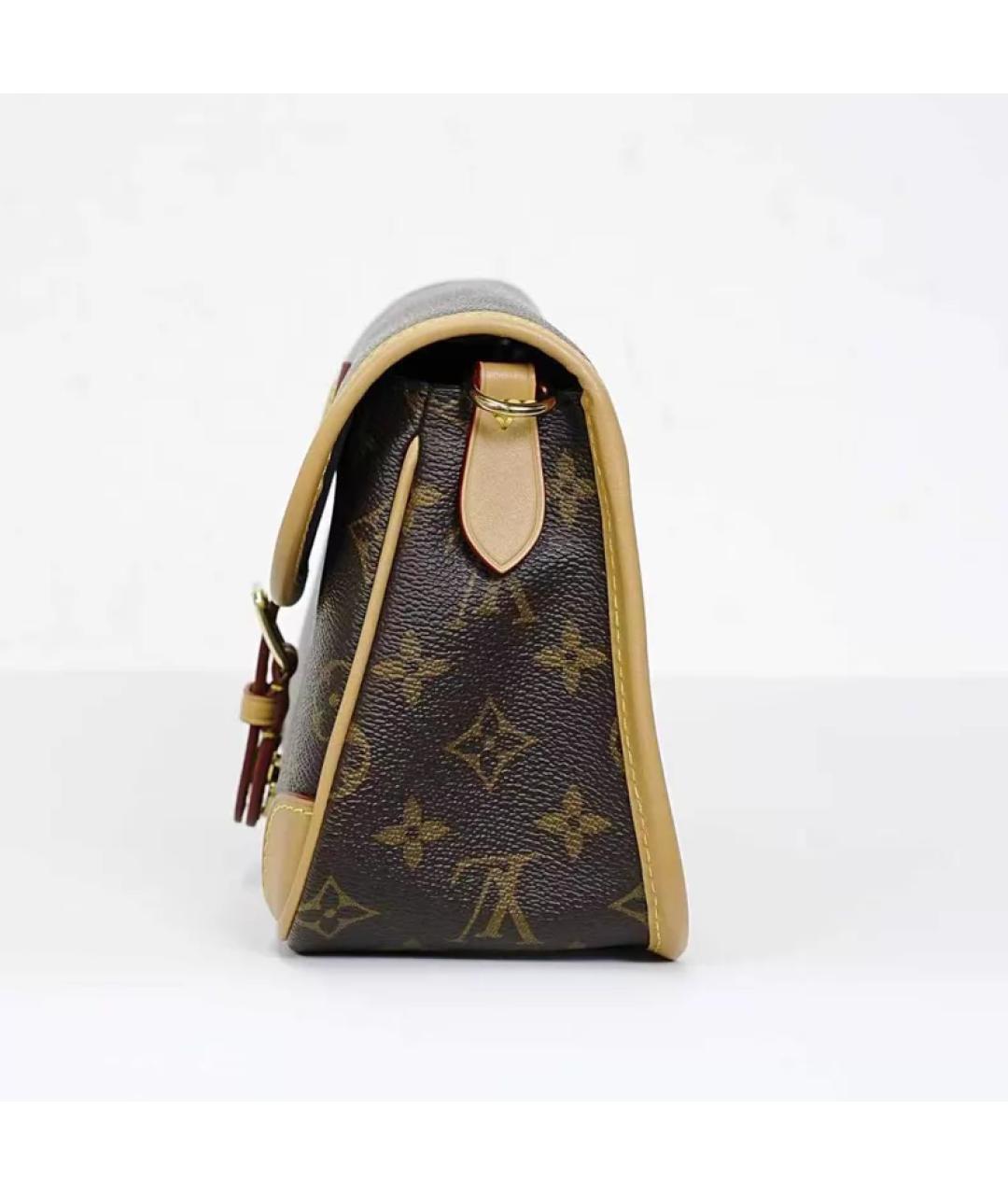 LOUIS VUITTON Коричневая сумка с короткими ручками, фото 6