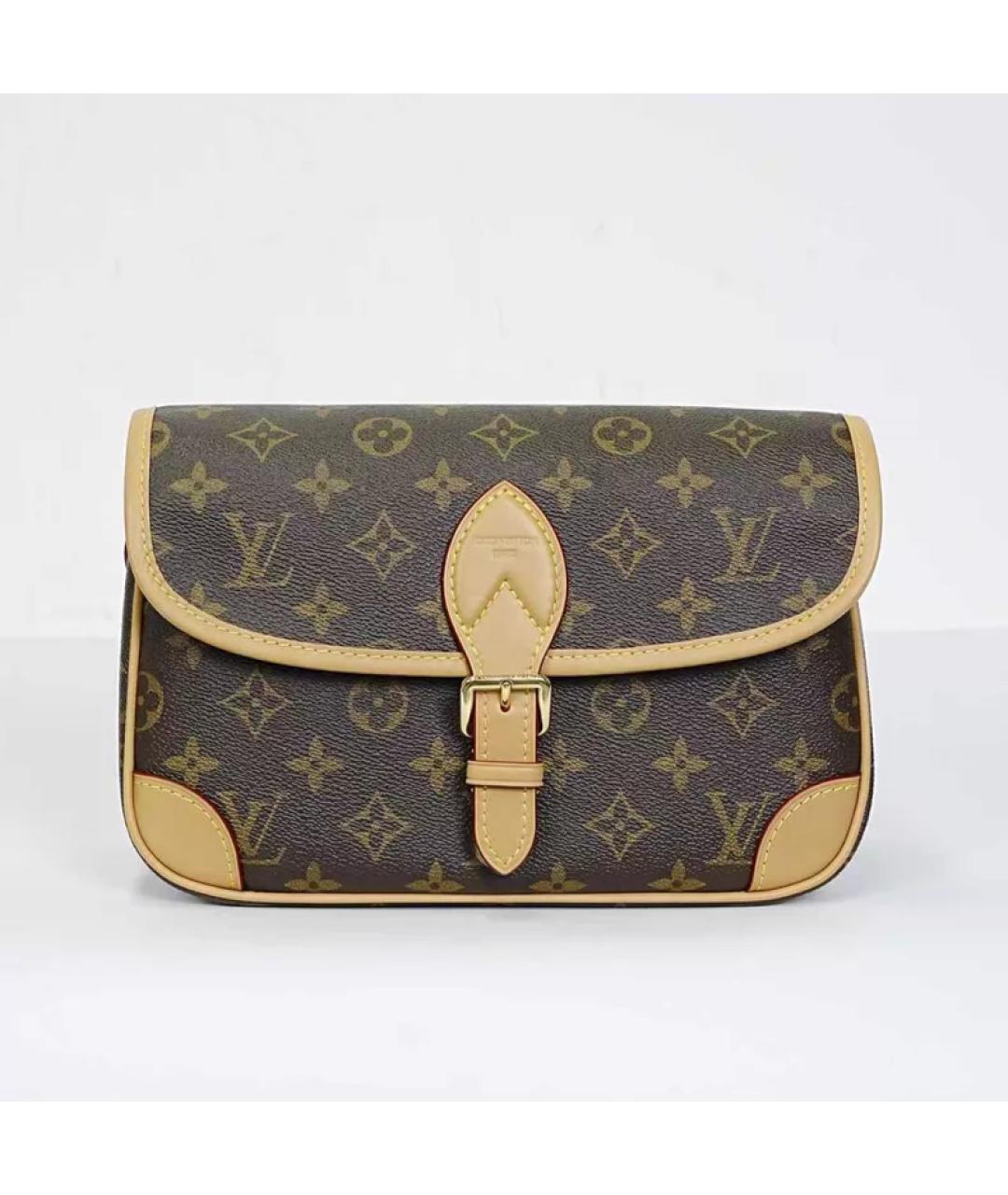 LOUIS VUITTON Коричневая сумка с короткими ручками, фото 10